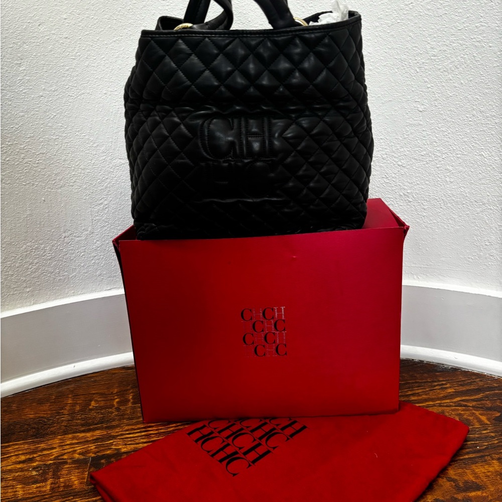 Quilted Black Women's Bag Carolina Herrera